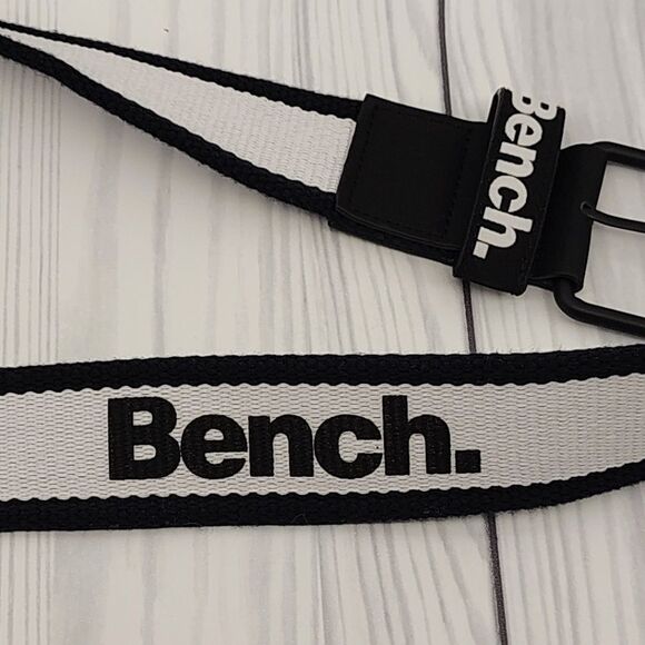 Bench Black & White Men's Belt Uniusex Womens o/s - Picture 12 of 14